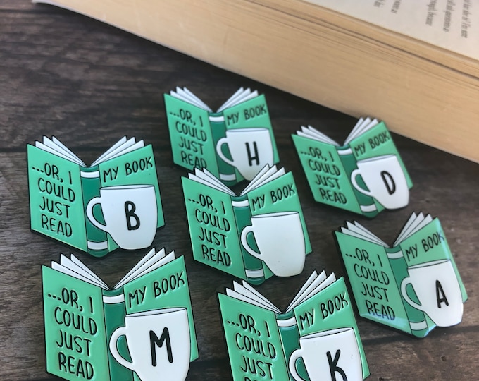 Customisable Book, Mug Enamel Pin | Introvert | “Or I could just read my book” Badge  Gift
