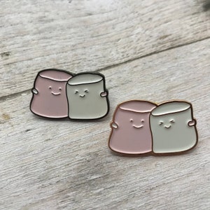 Marshmallow Friends Enamel Pin | Pin Badge  Gift