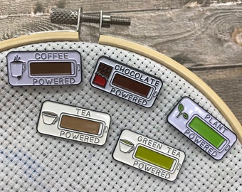 Powered By Needle Minder | Sewing, Knitting, Craft | Five Variations | Or Fridge Magnet| Stocking Filler Gift |