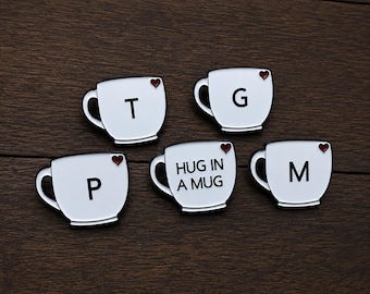 Custom Mug Enamel Pin | Coffee Tea Lover Gift  Gift
