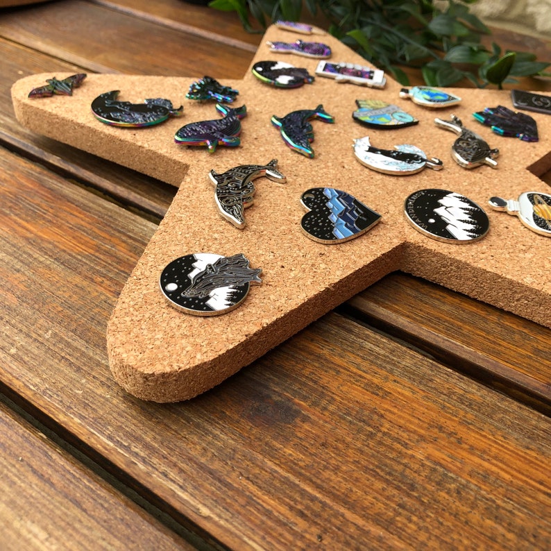 Star Pin Board Enamel Pin Display Cork Board Etsy UK