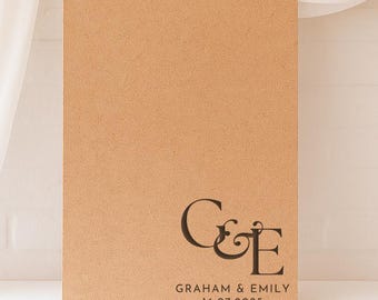 Custom Couple Initials Pin Board | Wedding Gift Display | Cork Board