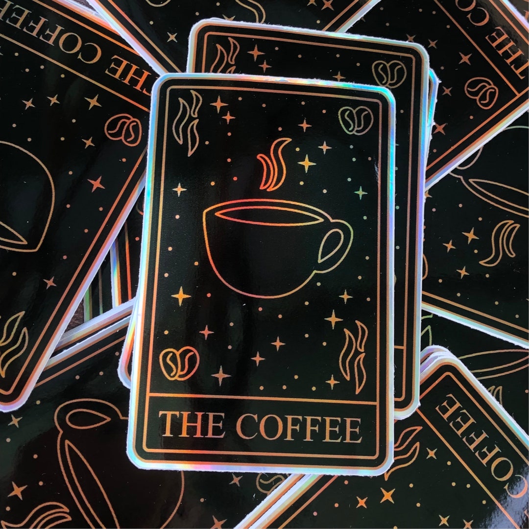 Seven of Cups Holographic Tarot Sticker Is This ADHD?