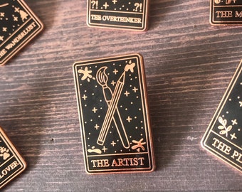 The Artist Tarot Card Enamel Pin | Art Gift | Lapel Pin, Badge | Hard Enamel