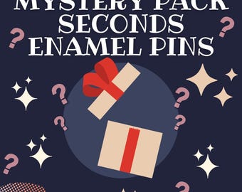 Mystery Box, Random Seconds Sale - Enamel Pins, Lapel Pins (Discounted Pins)  Gift Oops Pins