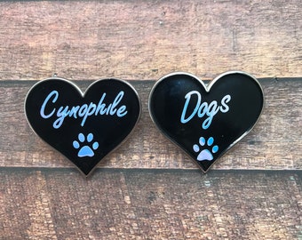 Cynophile, Dog Lover Enamel Pin | Dog Paw | Pin Badge  Gift