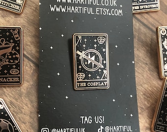 The Cosplay, Tarot Card Enamel Pin | Lapel Pin, Badge | Hard Enamel | Cosplayer