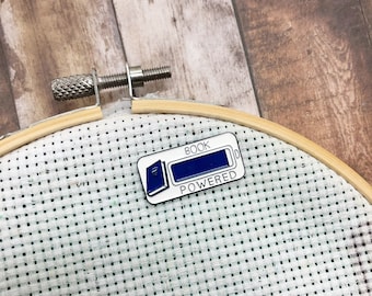 Powered By Books Needle Minder | Sewing, Knitting, Craft | Five Variations |  Gift