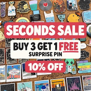 Enamel Pins Seconds Sale – Imperfect Pins | Discount Pins with Flaws | Oops Gift