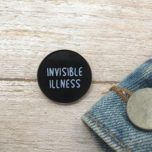 Pin de esmalte de enfermedad invisible / Resinado / Regalo