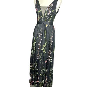 Black Sheer Embroidered Dress - Etsy Black Sheer Embroidered Dress - Etsy