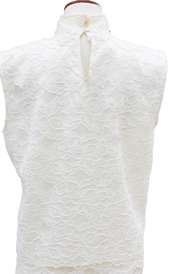 Scott McClintock Cream Edwardian Style Lace Blous… - image 2