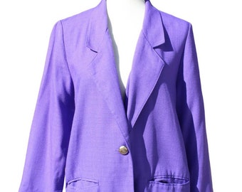 Sag Harbor Purple Blazer Size 10 Petite
