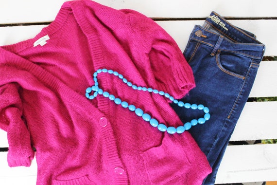 Delias Pink Button Down Cardigan 