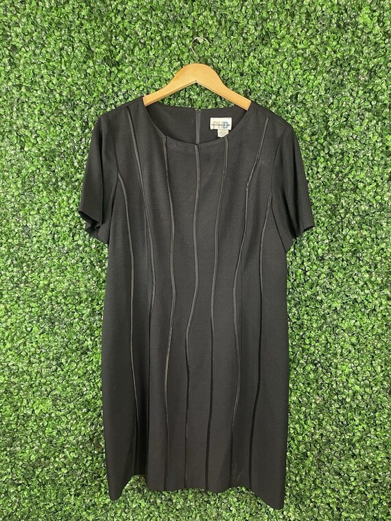 paul harris design dress Black Midi Dress - Paul Harris Design - Size 16 Career Little Black Dress  Work Wear Chic