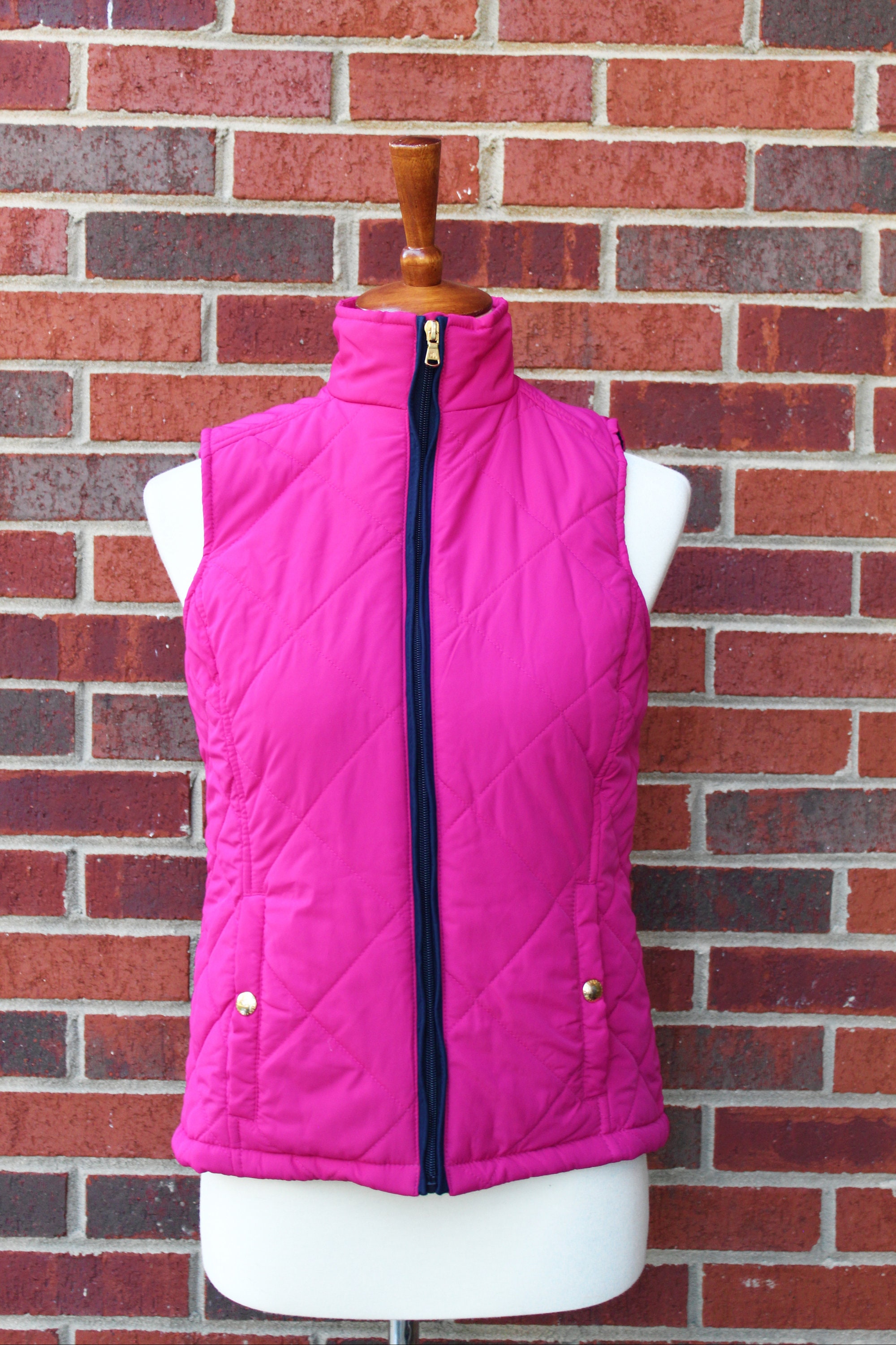 pink puffer vest mens