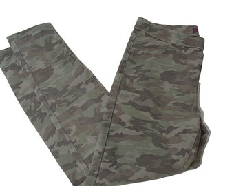 Grün Camo Jeggings Juniors Large 11 - 13