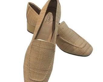 Cliffs by White Mountain Raffia Loafers Beige Women’s US 11M New without Tags
