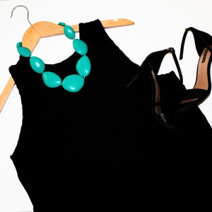 Vintage Y2K Black Sleeveless Shift Dress: Minimalist Size Large
