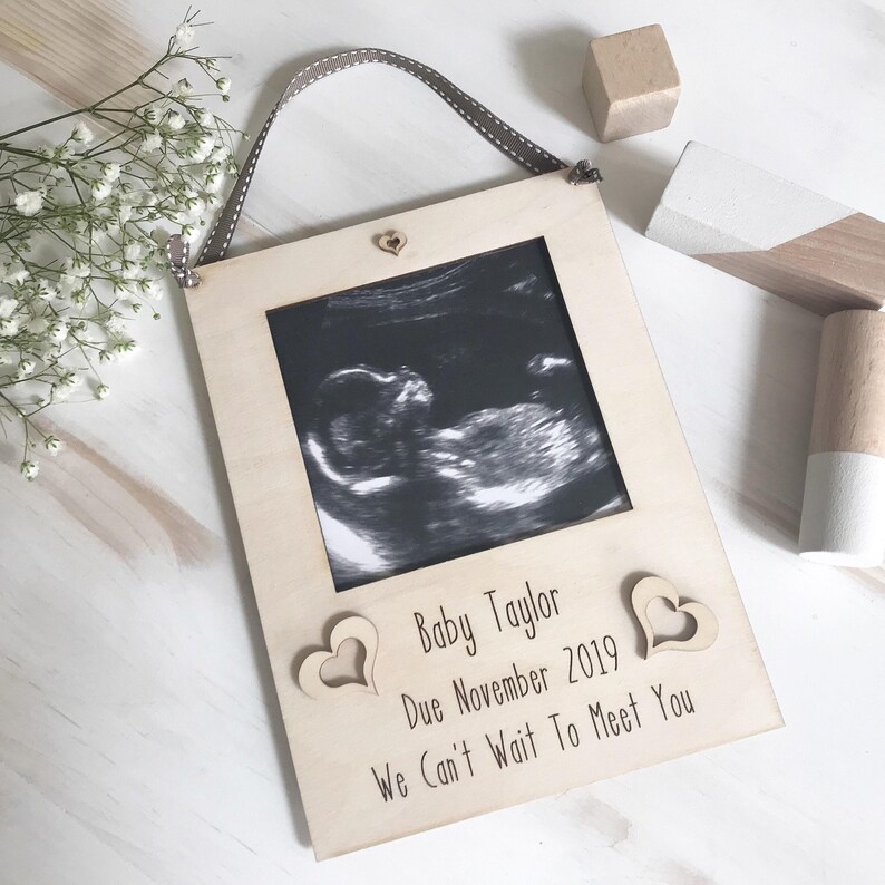 baby scan personalised frame