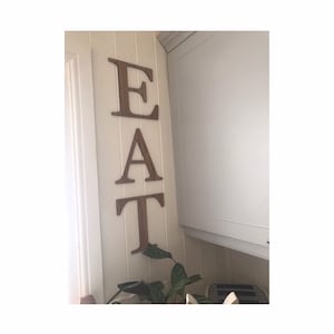 Oak EAT Kitchen Wall Sign Home Decor  LEE4895