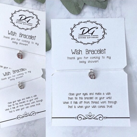 baby shower bracelet