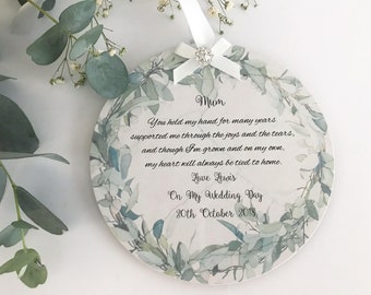 Personalised Mother Of The Groom Gift Weddin PW004
