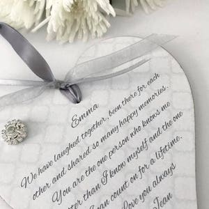 Personalised Friend/Friendship Heart Gift Keepsake image 2