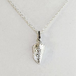 Men&#39;s Conch Seashell Pendant, Necklace in 925 Sterling Silver Plated Pewter with 925 Sterling Silver Oval Rolo Chain & Lobster Claw Clasp