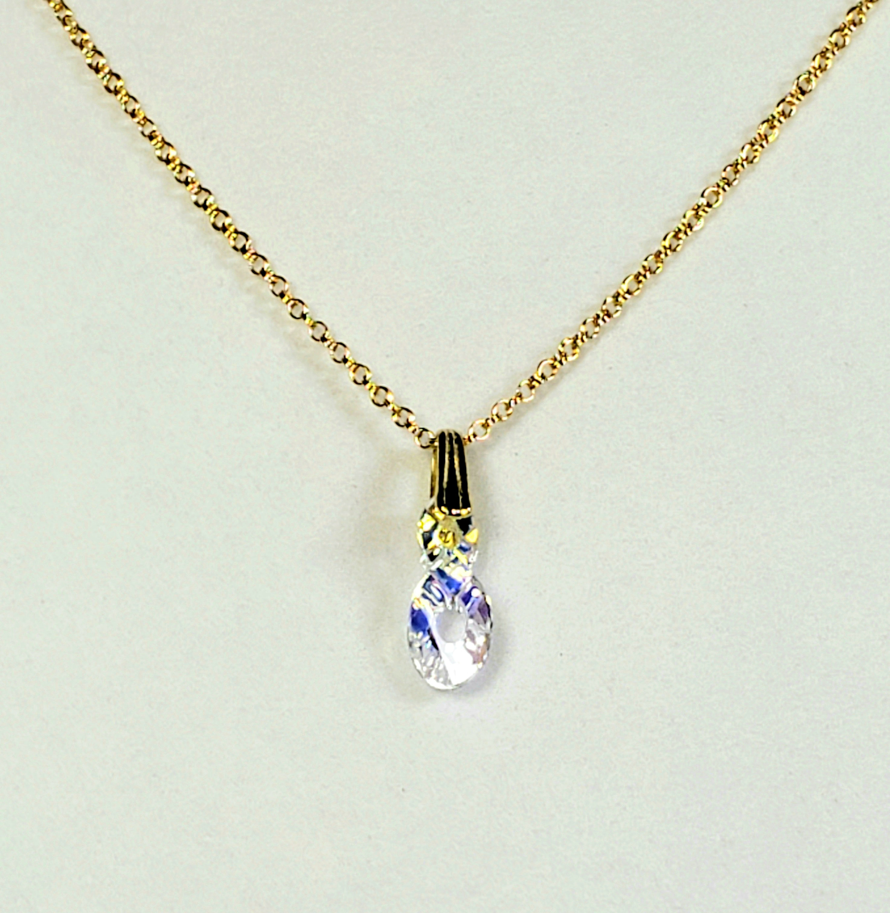 Men's Infinity Pendant Necklace in Swarovski Faceted Etsy UK