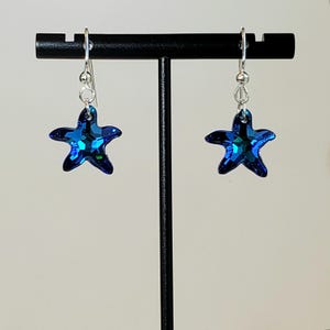 Paua Shell Starfish Pendant, Necklace in Blue, Turquoise, Green, Black with 925 Sterling Silver Oval Cable Chain "Paua Starfish Pendant" image 12