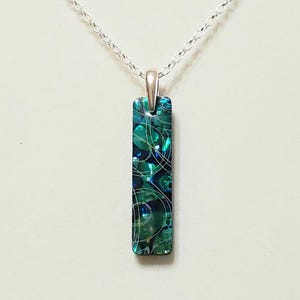 Paua Shell Starfish Pendant, Necklace in Blue, Turquoise, Green, Black with 925 Sterling Silver Oval Cable Chain "Paua Starfish Pendant" image 9
