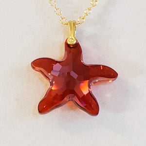 Paua Shell Starfish Pendant, Necklace in Blue, Turquoise, Green, Black with 925 Sterling Silver Oval Cable Chain "Paua Starfish Pendant" image 11