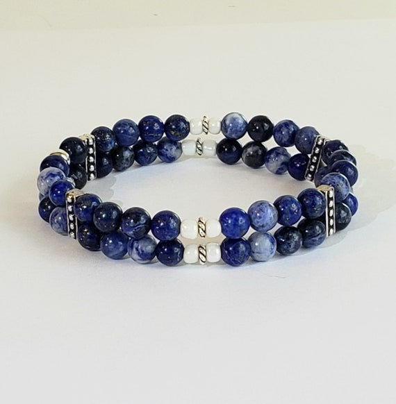 Double Strand Gemstone Stretchy Bracelet Double Strand Gemstone Stretchy Bracelet