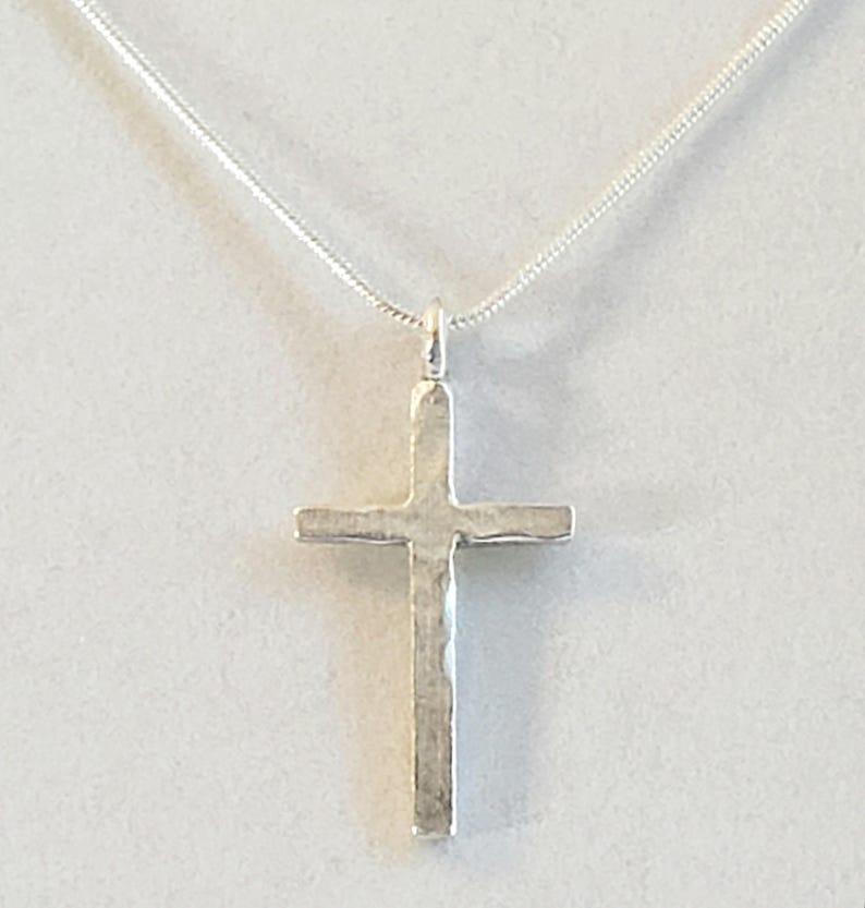Men's Hammered Silver Crescent Moon Pendant, or Necklace in Sterling ...