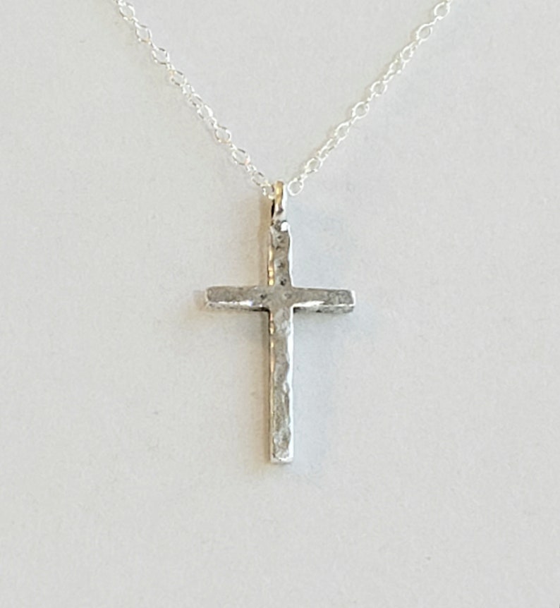 Men's Hammered Gold Cross Pendant or Necklace in Antique Etsy