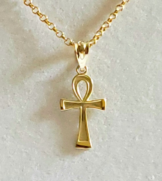 10k gold ankh on sale pendant