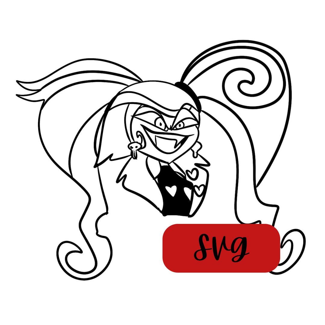 あ*読様 Hazbinhotel VELVETTE 8×10in サイン入りプリ Hazbin Hotel Velvet SVG File - Etsy