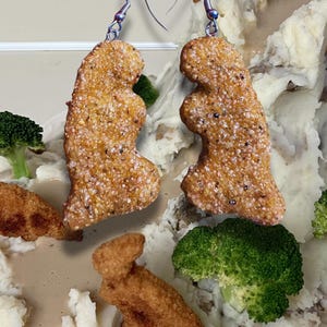 Dino Nuggie Clay Earrings
