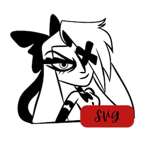 Vaggie SVG File: Hazbin Hotel Character