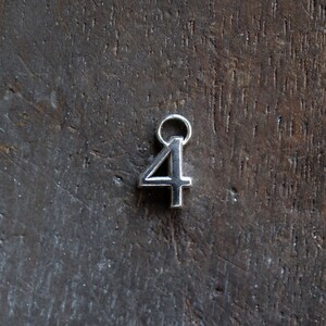 Lucky Number 4 Pendant ~ #4 pendant