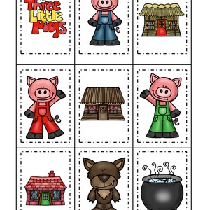 The Three Little Pigs -Preschool -Kindergarten- Homeschool - Teacher - School -Tracing, Addition, Sequencing, Patterns, and many more