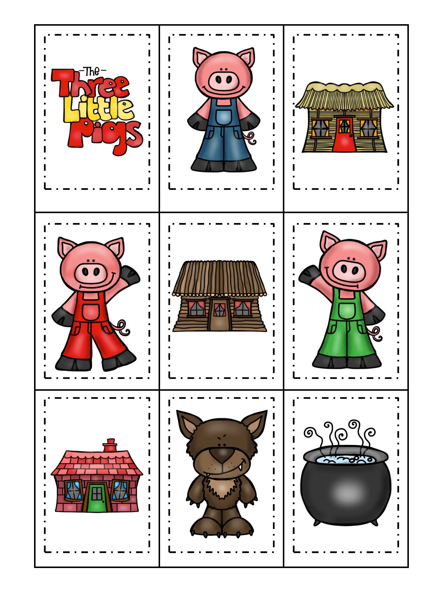 The Three Little Pigs Preschool Kindergarten Homeschool Teacher School 