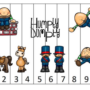 Humpty Dumpty -Preschool -Kindergarten- Homeschool - Teacher - School -Tracing, Addition, Sequencing, Patterns, and many more