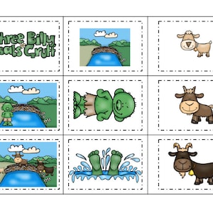 The Three Billy Goats Gruff -Preschool -Kindergarten- Homeschool - Teacher - School -Tracing, Addition, Sequencing, Patterns, and many more