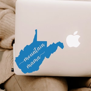 Country Music Sticker, West Virginia Mountain Mama Decal, Folk Music Merch, John Denver, West Virginia, Southern Sticker, Country Roads