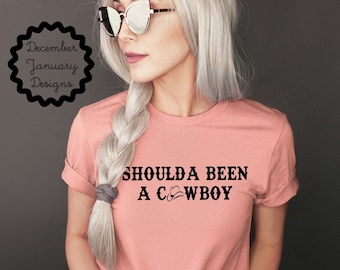 Camiseta Shoulda Been a Cowboy, camiseta Shoulda Been a Cowboy, camiseta de Toby Keith, letras de música country de los 90, country clásico, camisa de vaquero
