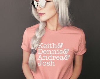 Camiseta Dateline, camiseta de Keith y Dennis y Andrea y Josh, camiseta de Keith Morrison, camiseta de la familia Dateline, regalo para los amantes de Dateline