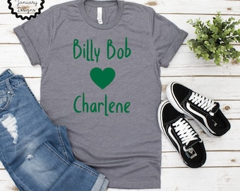 Billy Bob Loves Charlene T-Shirt, John Deere Green Tee, Joe Diffie Tribute Tshirt, 90s Country, Classic Country Music Lovers Gift