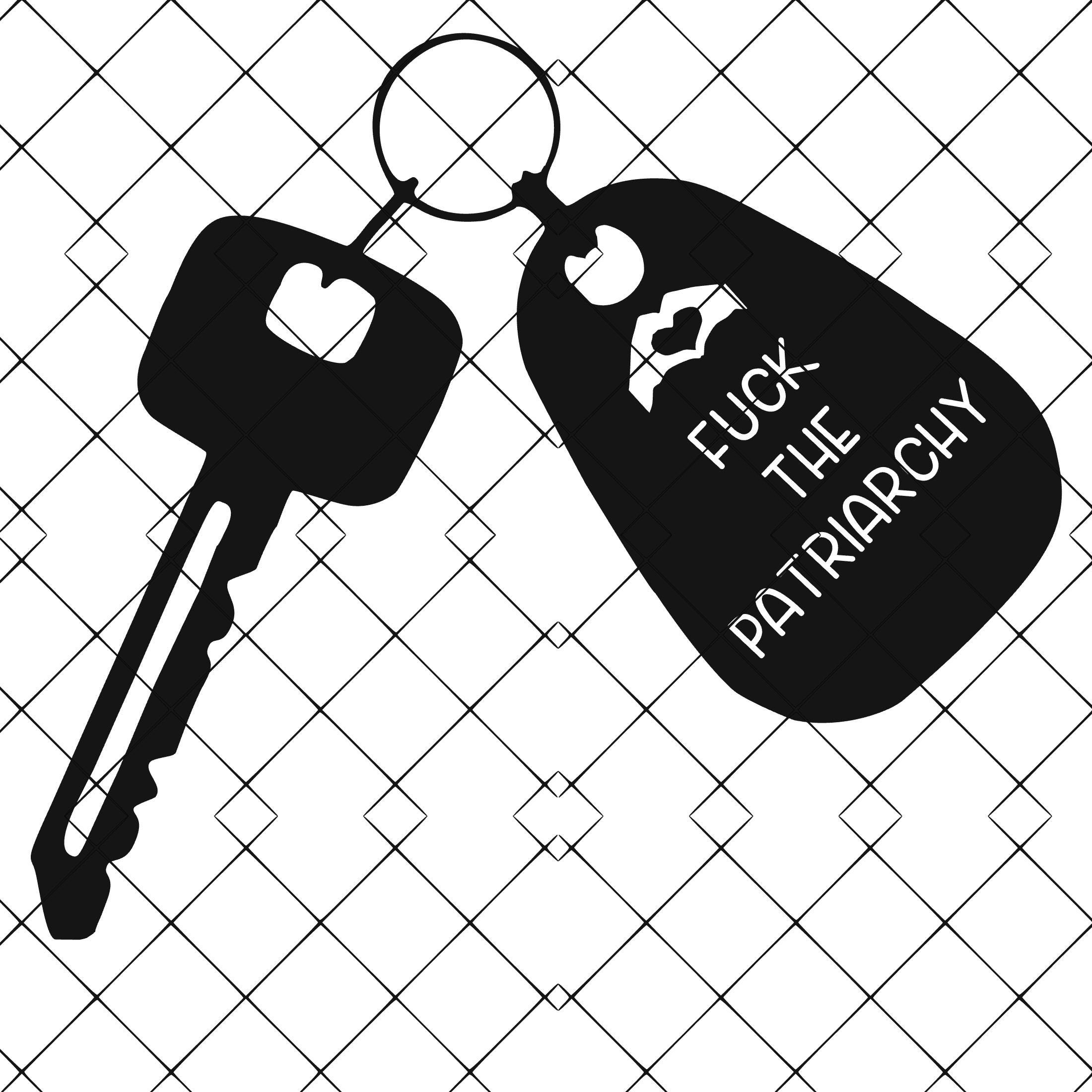 Fuck the Patriarchy Keychain on the Ground All Too Well Taylor Swift SVG Cut File Instant Download
